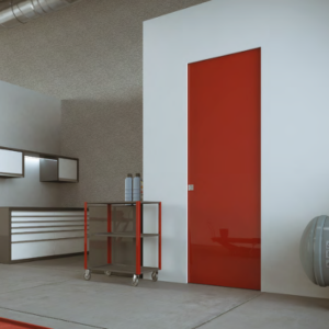 Puerta corredera ignífuga EI30.