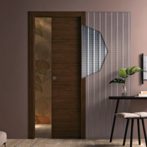 Contramarco para puerta corredera con jambas.