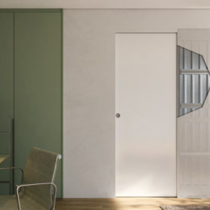 Techzero 456x416 Contramarco sin jambas para puerta corredera.